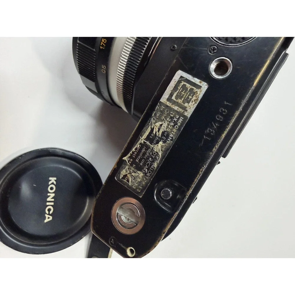 Konica Autoreflex T4 35mm SLR Film Camera Hexanon AR 57mm f1.4 Lens